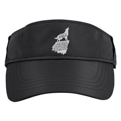 When The Snows Fall The Lone Wolf Dies, But the Pack Survives Adult Drive Performance Visor