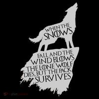When The Snows Fall The Lone Wolf Dies, But the Pack Survives Sustainable Beanie