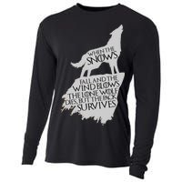 When The Snows Fall The Lone Wolf Dies, But the Pack Survives Cooling Performance Long Sleeve Crew