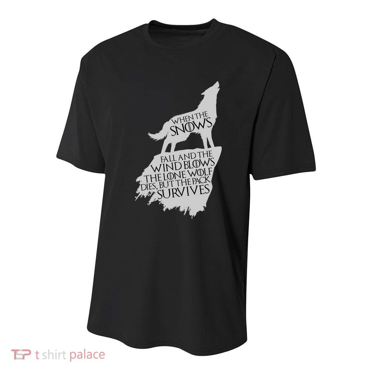 When The Snows Fall The Lone Wolf Dies, But the Pack Survives Youth Performance Sprint T-Shirt