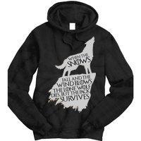 When The Snows Fall The Lone Wolf Dies, But the Pack Survives Tie Dye Hoodie