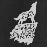 When The Snows Fall The Lone Wolf Dies, But the Pack Survives Golf Towel