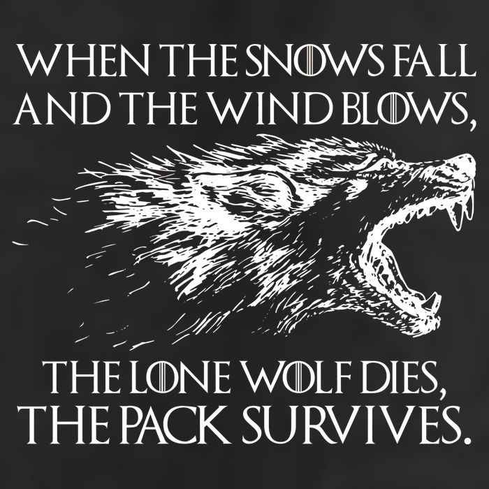 When The Snows Fall The Lone Wolf Dies But the Pack Survives Logo Adult Drive Performance Visor