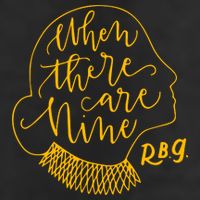 When There Are Nine RBG Quote Ruth Bader Ginsburg Tribute Cool Comfort Performance Bucket Hat
