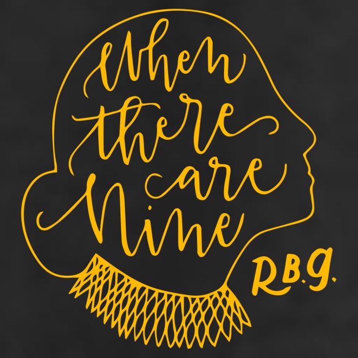 When There Are Nine RBG Quote Ruth Bader Ginsburg Tribute Cool Comfort Performance Bucket Hat