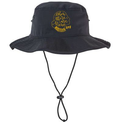 When There Are Nine RBG Quote Ruth Bader Ginsburg Tribute Bucket Hat