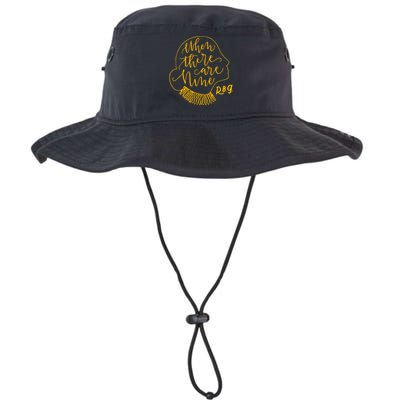 When There Are Nine RBG Quote Ruth Bader Ginsburg Tribute Legacy Cool Fit Booney Bucket Hat