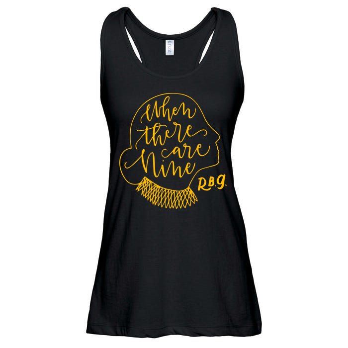 When There Are Nine RBG Quote Ruth Bader Ginsburg Tribute Ladies Essential Flowy Tank