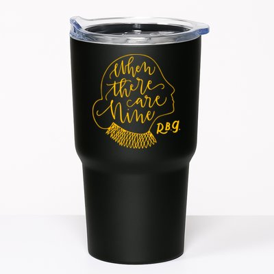 When There Are Nine RBG Quote Ruth Bader Ginsburg Tribute Tumbler