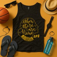 When There Are Nine RBG Quote Ruth Bader Ginsburg Tribute Tank Top