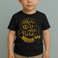 When There Are Nine RBG Quote Ruth Bader Ginsburg Tribute Toddler T-Shirt