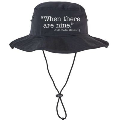 When There Are Nine Ruth Bader Ginsburg Quote Bucket Hat