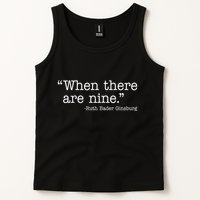 When There Are Nine Ruth Bader Ginsburg Quote Tank Top