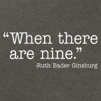 When There Are Nine Ruth Bader Ginsburg Quote Cotton Canvas Backpack