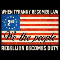 When Tyranny Becomes Law Rebellion Becomes Duty Drawstring Bag
