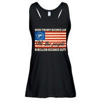 When Tyranny Becomes Law Rebellion Becomes Duty Ladies Essential Flowy Tank
