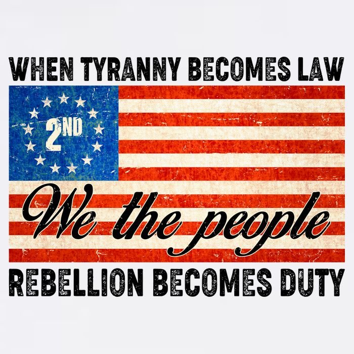 When Tyranny Becomes Law Rebellion Becomes Duty Garment-Dyed Sweatshirt