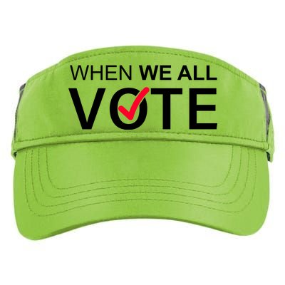 When We All Vote Midterms Adult Drive Performance Visor