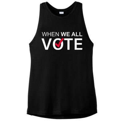 When We All Vote Midterms Ladies PosiCharge Tri-Blend Wicking Tank