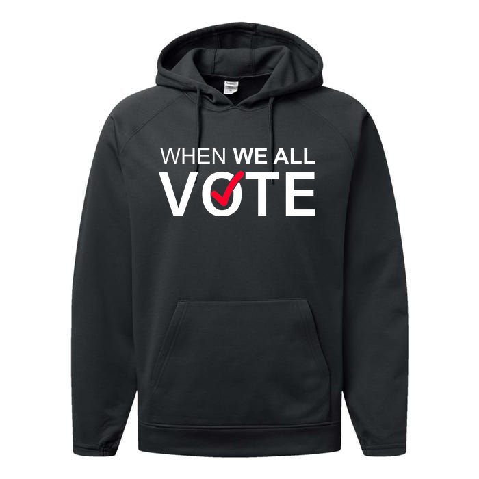 When We All Vote Midterms Performance Fleece Hoodie