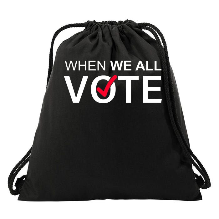 When We All Vote Midterms Drawstring Bag