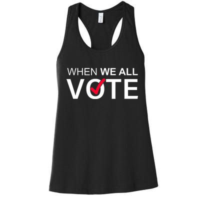 When We All Vote Midterms Women's Racerback Tank