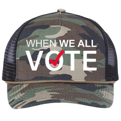 When We All Vote Midterms Retro Rope Trucker Hat Cap