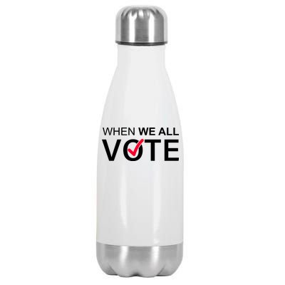 When We All Vote Midterms Stainless Steel Insulated Water Bottle