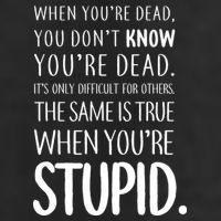 When You're Stupid Funny Statement Adult Drive Performance Visor