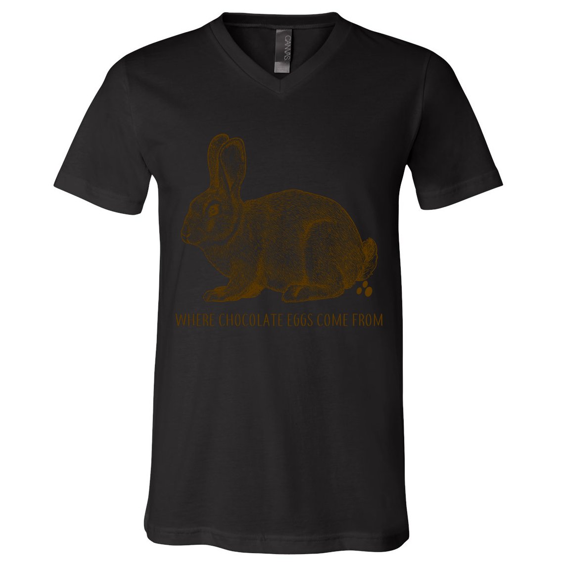 Where Chocolate Eggs Come From V-Neck T-Shirt