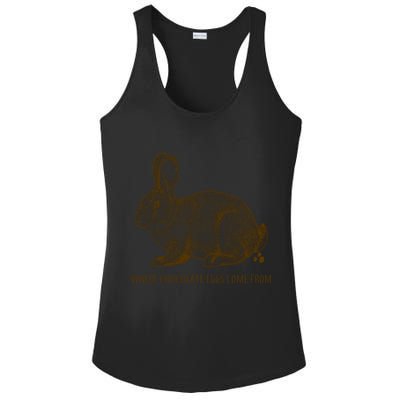 Where Chocolate Eggs Come From Ladies PosiCharge Competitor Racerback Tank
