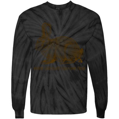 Where Chocolate Eggs Come From Tie-Dye Long Sleeve Shirt
