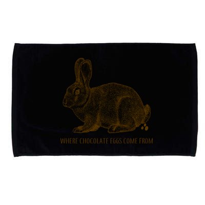 Where Chocolate Eggs Come From Microfiber Hand Towel