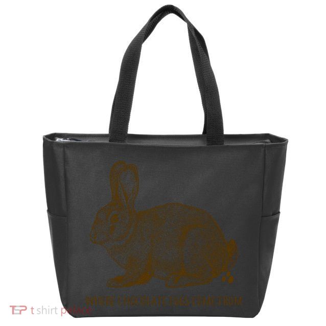 Where Chocolate Eggs Come From Zip Tote Bag