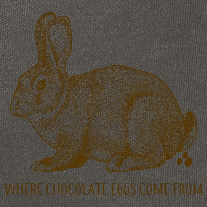 Where Chocolate Eggs Come From Cotton Canvas Backpack