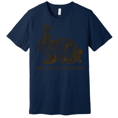 Where Chocolate Eggs Come From Premium T-Shirt