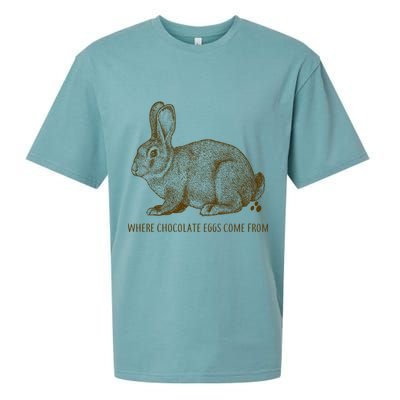 Where Chocolate Eggs Come From Sueded Cloud Jersey T-Shirt
