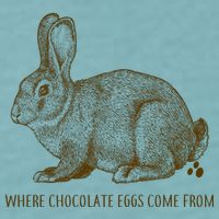 Where Chocolate Eggs Come From Sueded Cloud Jersey T-Shirt