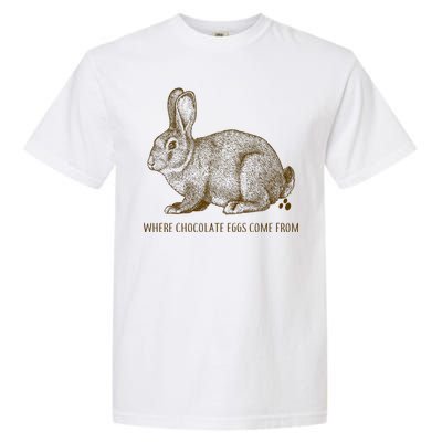 Where Chocolate Eggs Come From Garment-Dyed Heavyweight T-Shirt