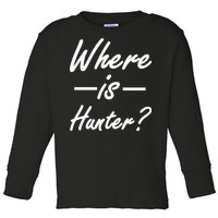 Where Is Hunter Toddler Long Sleeve Shirt