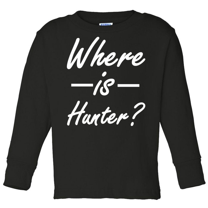 Where Is Hunter Toddler Long Sleeve Shirt