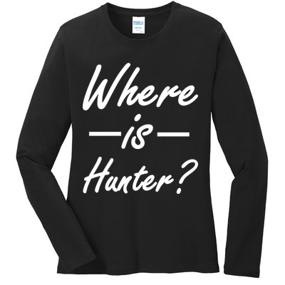 Where Is Hunter Ladies Long Sleeve Shirt