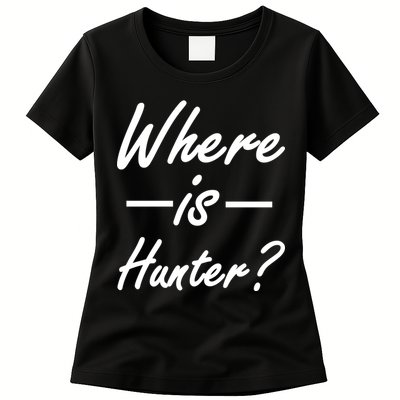Where Is Hunter Womens T-Shirt