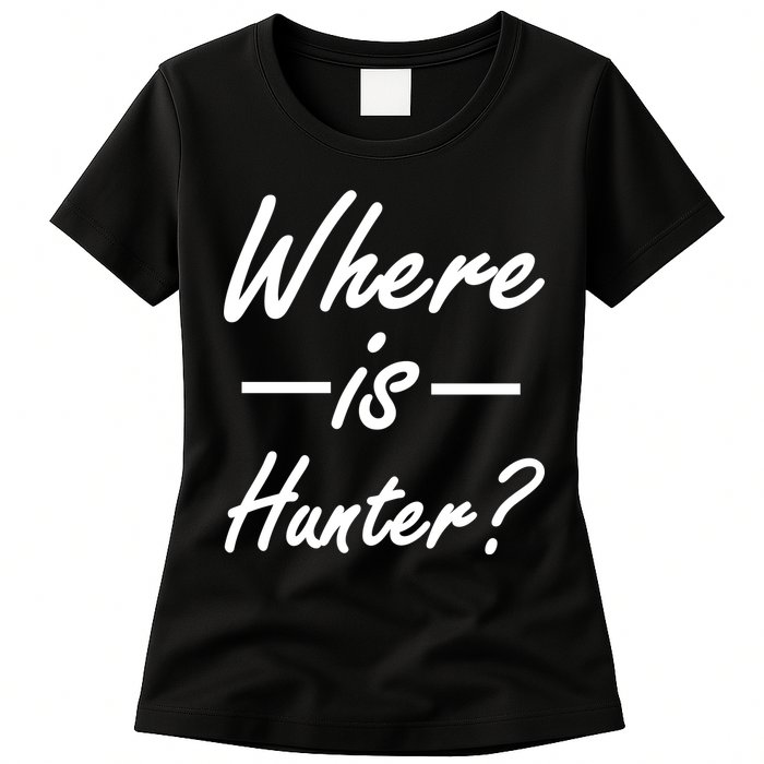 Where Is Hunter Womens T-Shirt