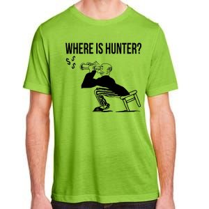 Where Is Hunter Political Humor Pro Trump Adult ChromaSoft Performance T-Shirt