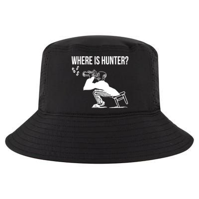 Where Is Hunter Political Humor Pro Trump Cool Comfort Performance Bucket Hat