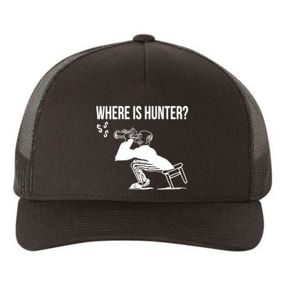 Where Is Hunter Political Humor Pro Trump Yupoong Adult 5-Panel Trucker Hat