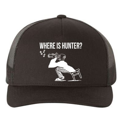 Where Is Hunter Political Humor Pro Trump Yupoong Adult 5-Panel Trucker Hat