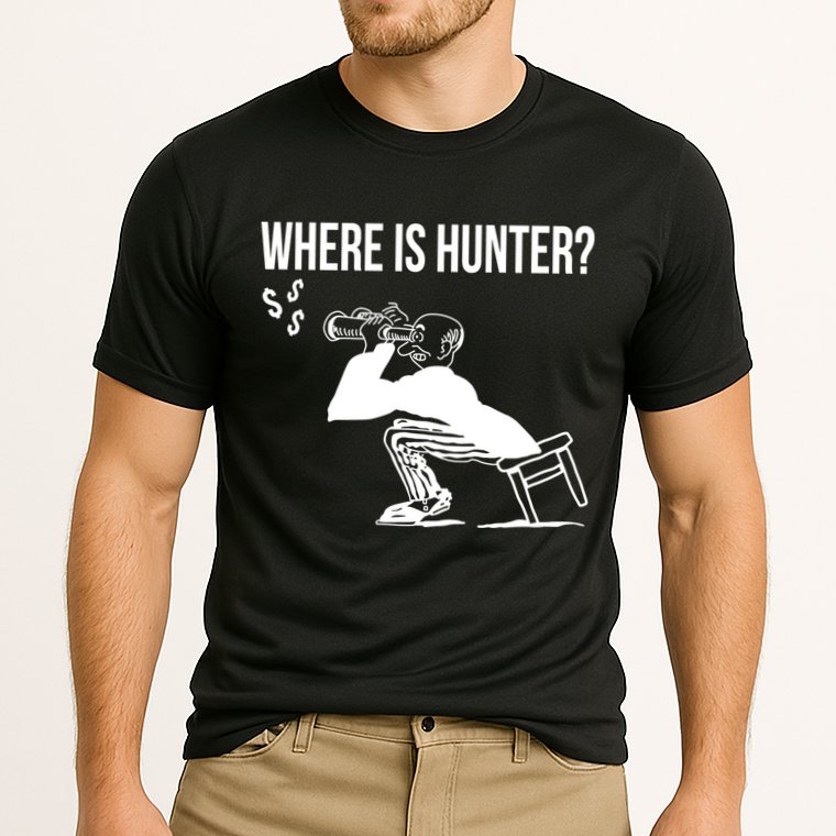Where Is Hunter Political Humor Pro Trump Cooling Performance Crew T-Shirt