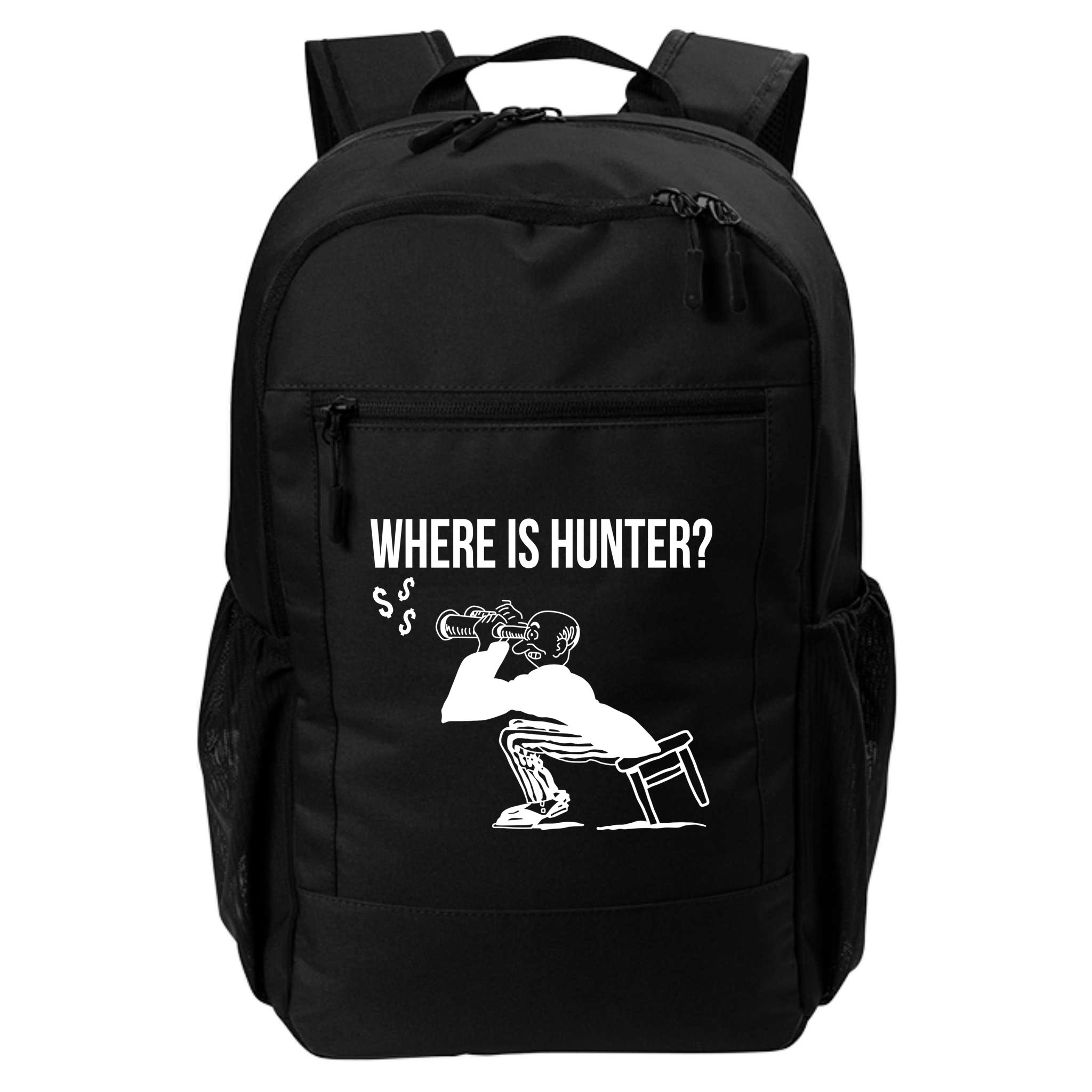 Where Is Hunter Political Humor Pro Trump Backpack